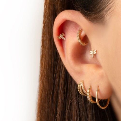 Yusufçuk Altın Helix Piercing - Thumbnail